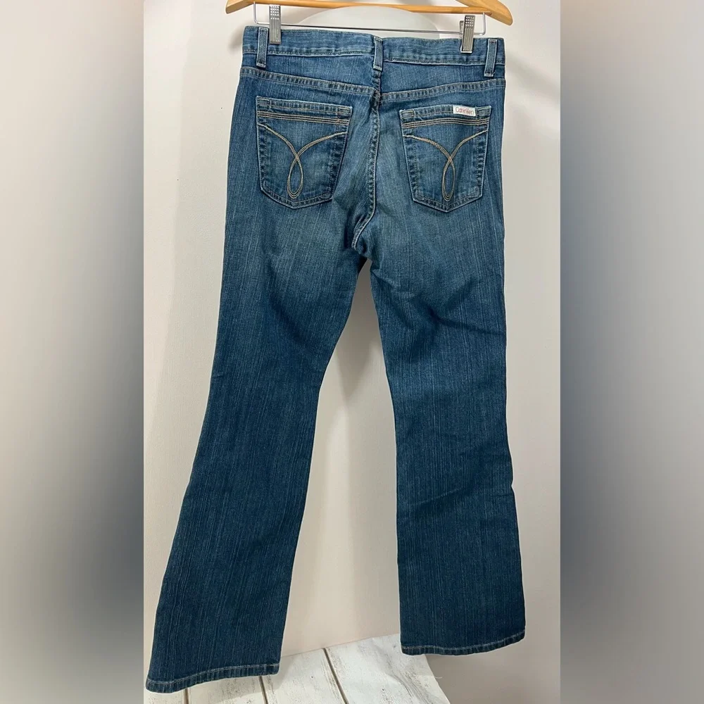 Calvin Klein Women's Flare Jeans Size 6 Boot Cut Wide Leg - Picture 5 of 12